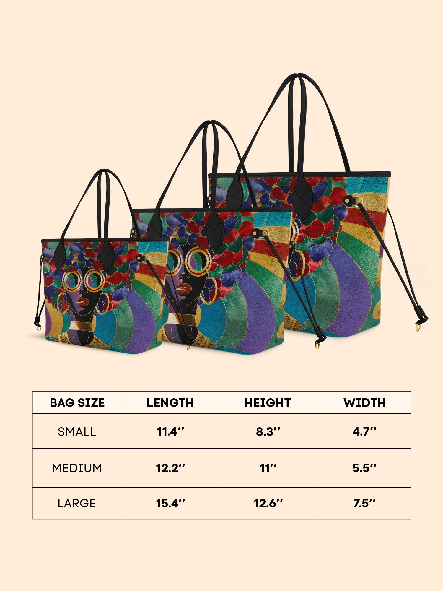 Afro Luxe Spiral Classic Shopper Tote QR0XD413
