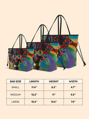 Afro Luxe Spiral Classic Shopper Tote QR0XD413