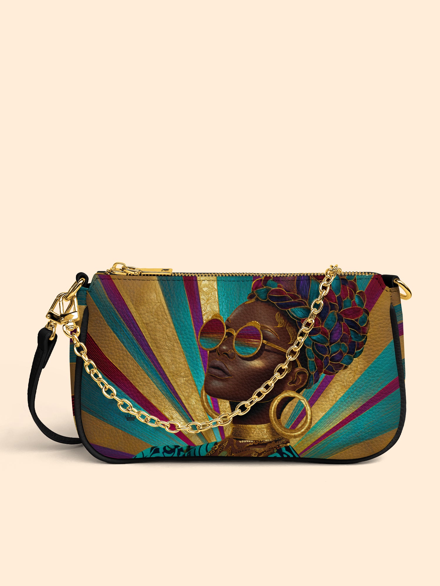 Golden Radiance Classic Zip Pochette QR0XD418