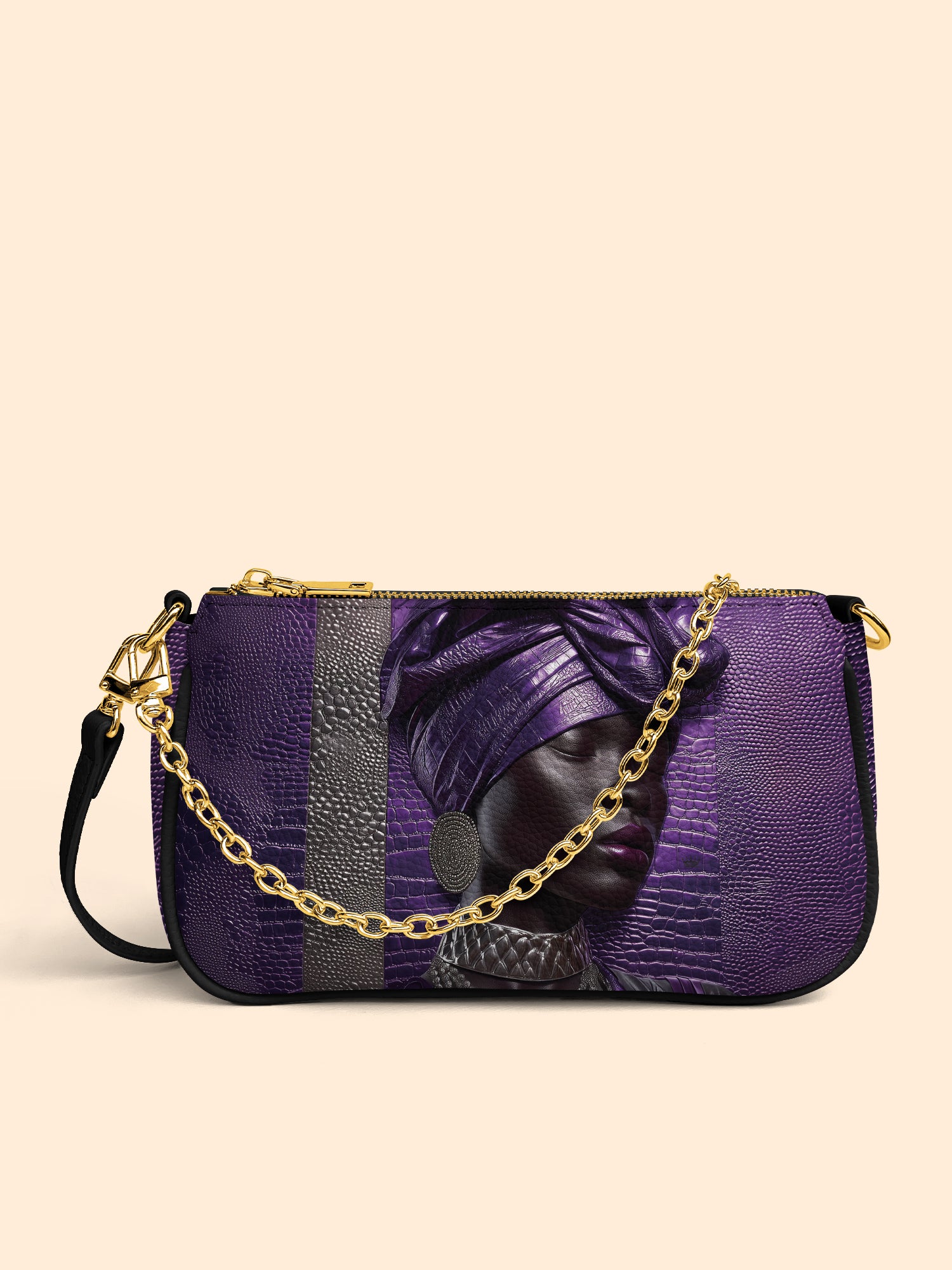 Aveline Noir Classic Zip Pochette QR0XD573