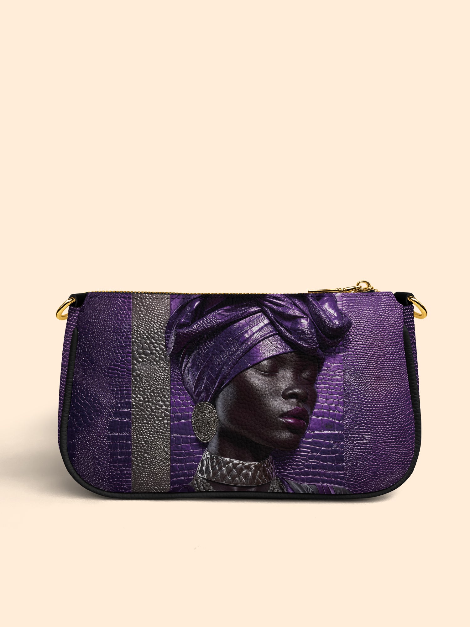 Aveline Noir Classic Zip Pochette QR0XD573