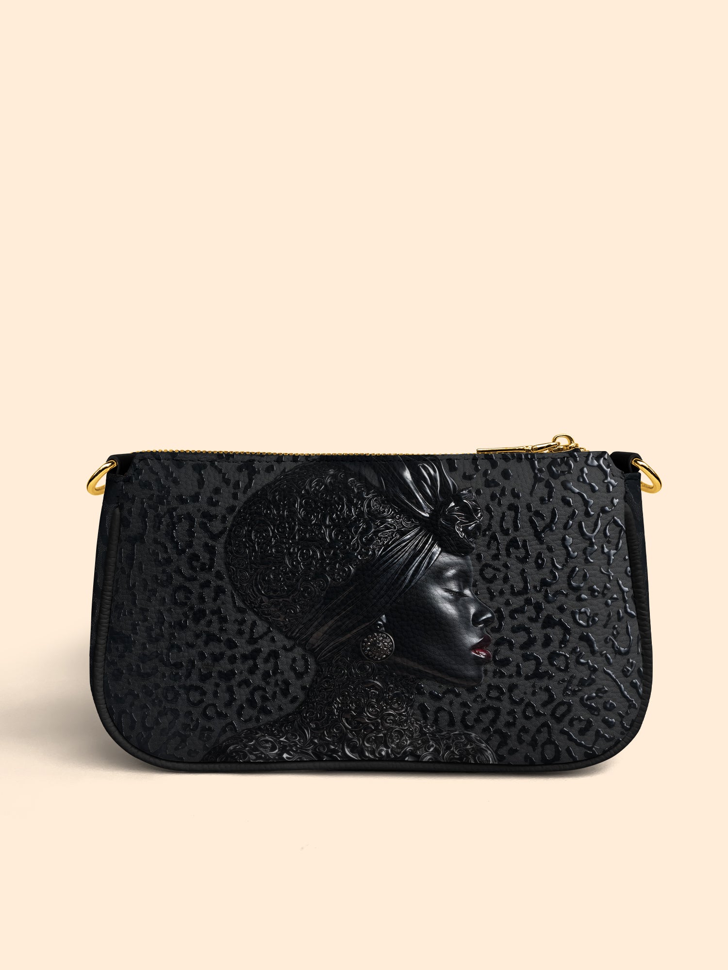 AfroGloss Leopard Classic Zip Pochette QR0XD475