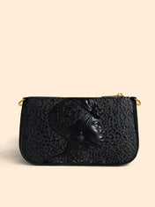 AfroGloss Leopard Classic Zip Pochette QR0XD475