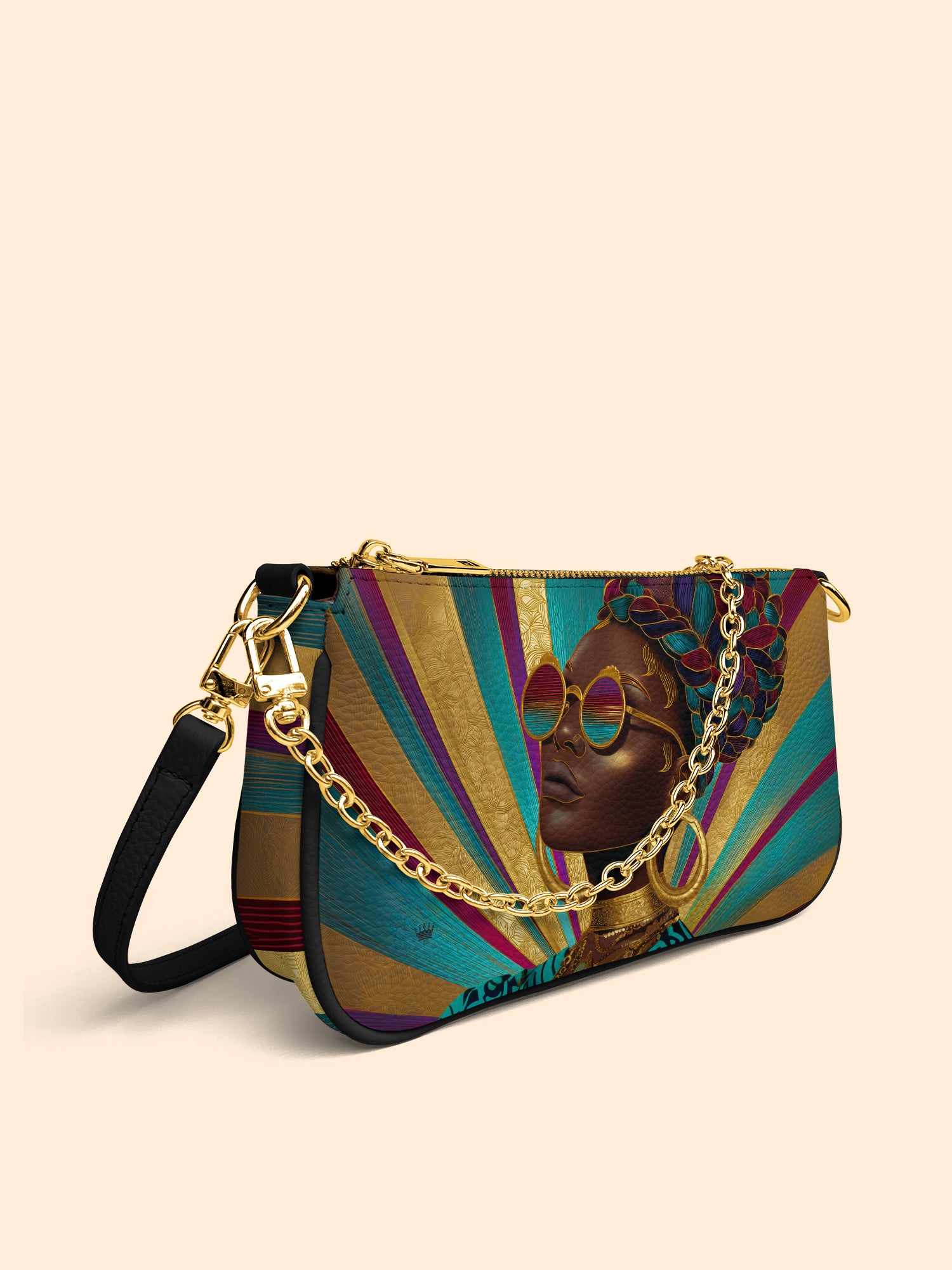 Golden Radiance Classic Zip Pochette QR0XD418