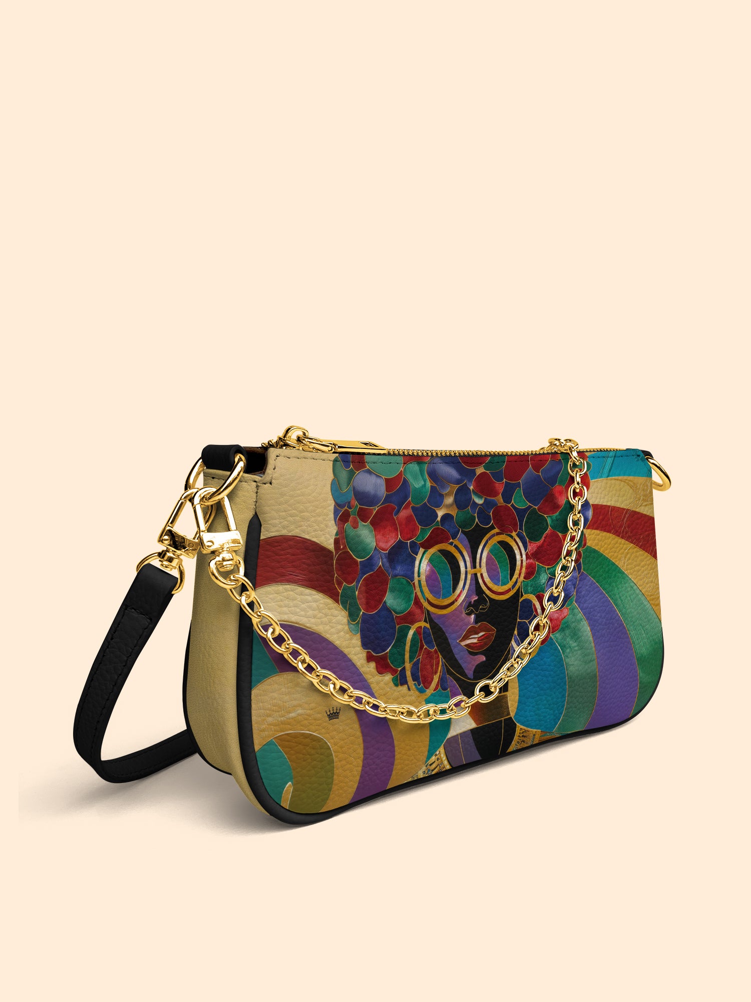 Afro Luxe Spiral Classic Zip Pochette QR0XD419