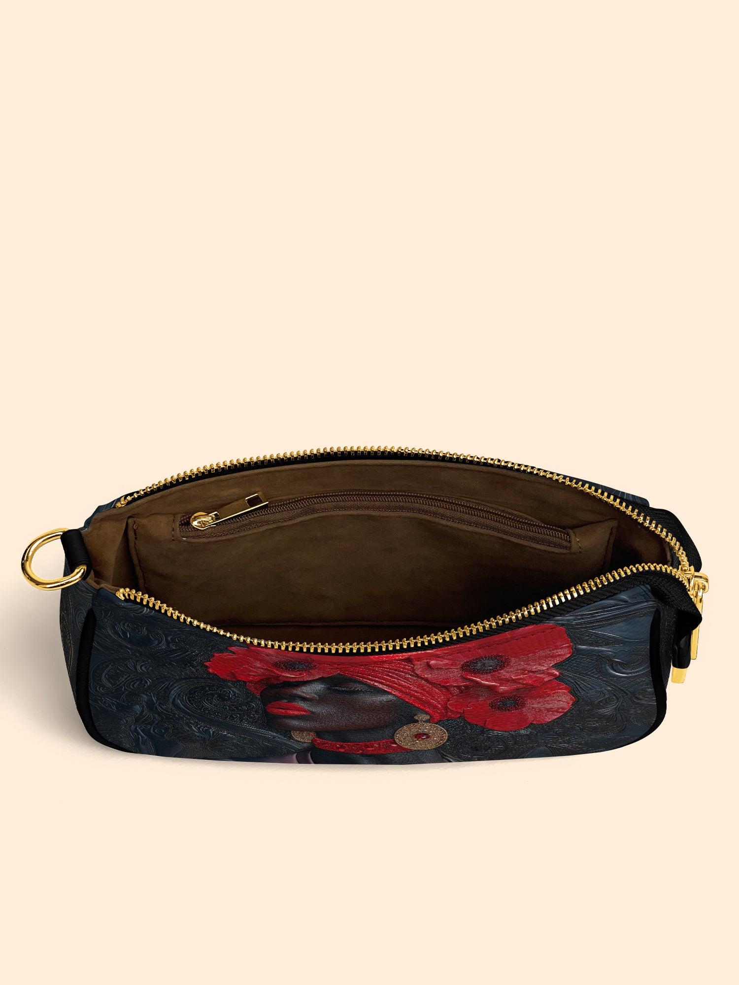 Crimson Poppy Crown Classic Zip Pochette QR0XD340