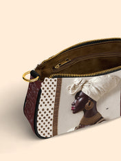 Ivory Luxe Classic Zip Pochette QR0XD582