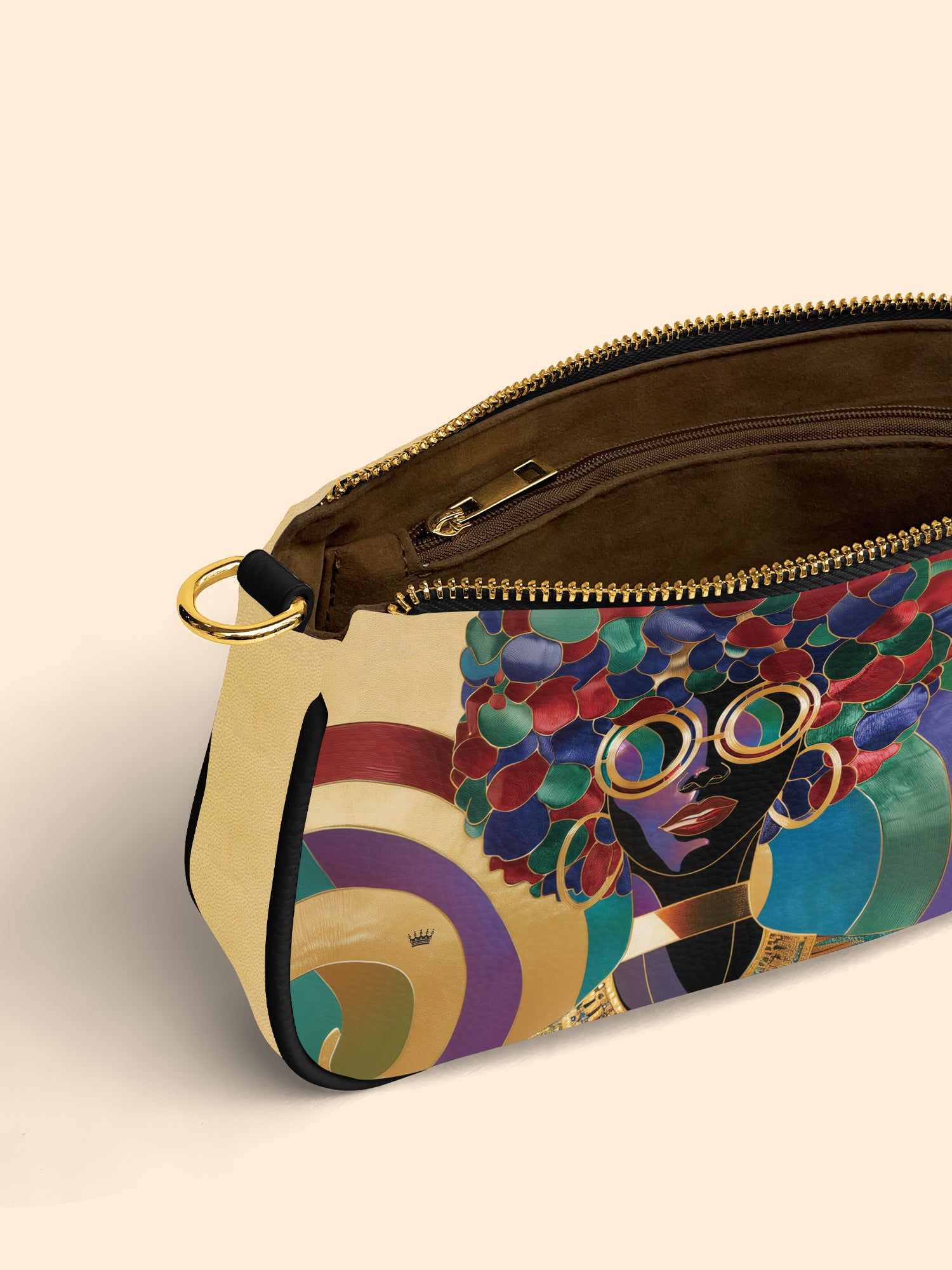 Afro Luxe Spiral Classic Zip Pochette QR0XD419