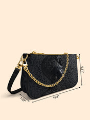 AfroGloss Leopard Classic Zip Pochette QR0XD475