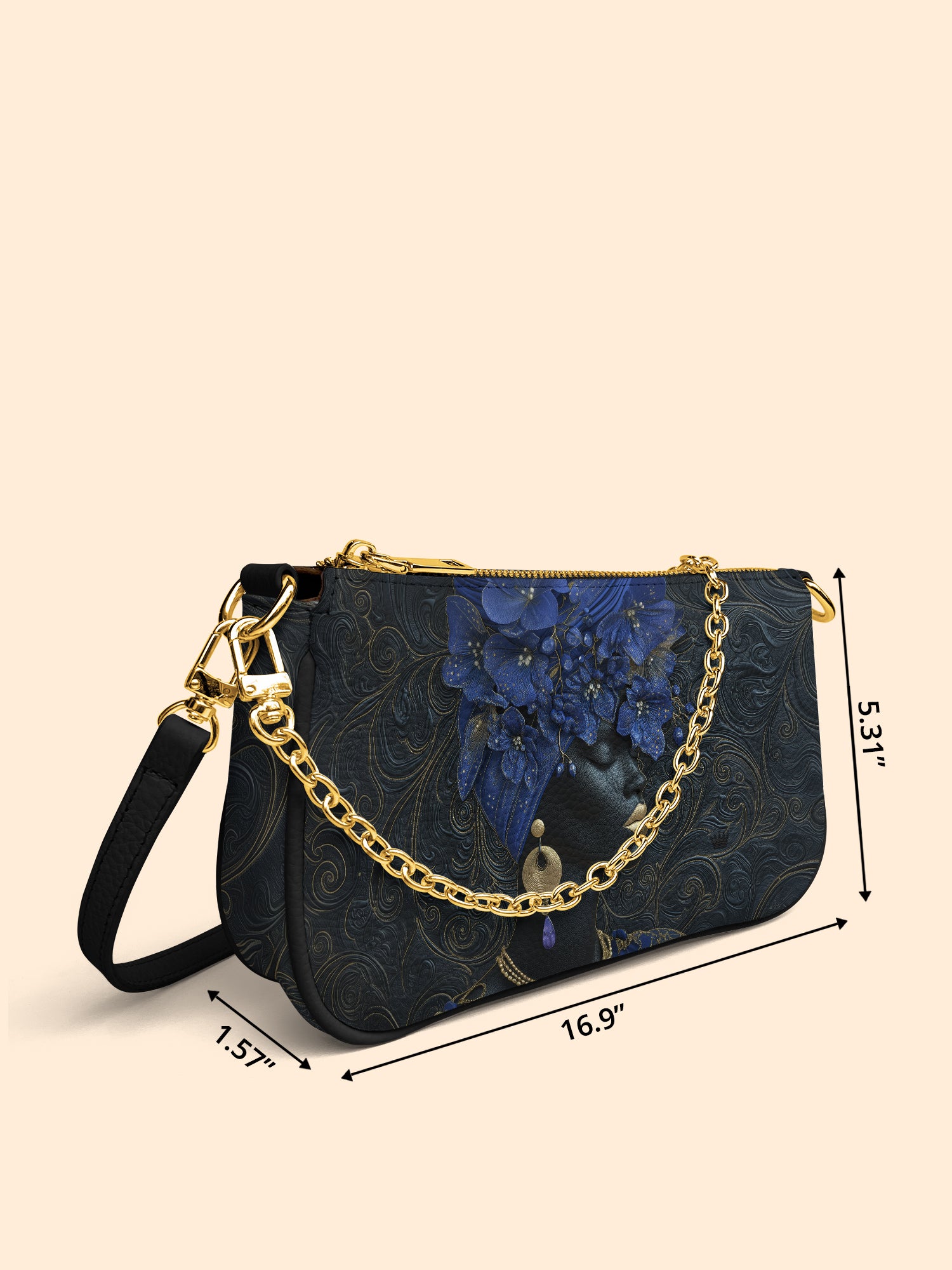 Bluebonnet Moon Empress Classic Zip Pochette QR0XD339