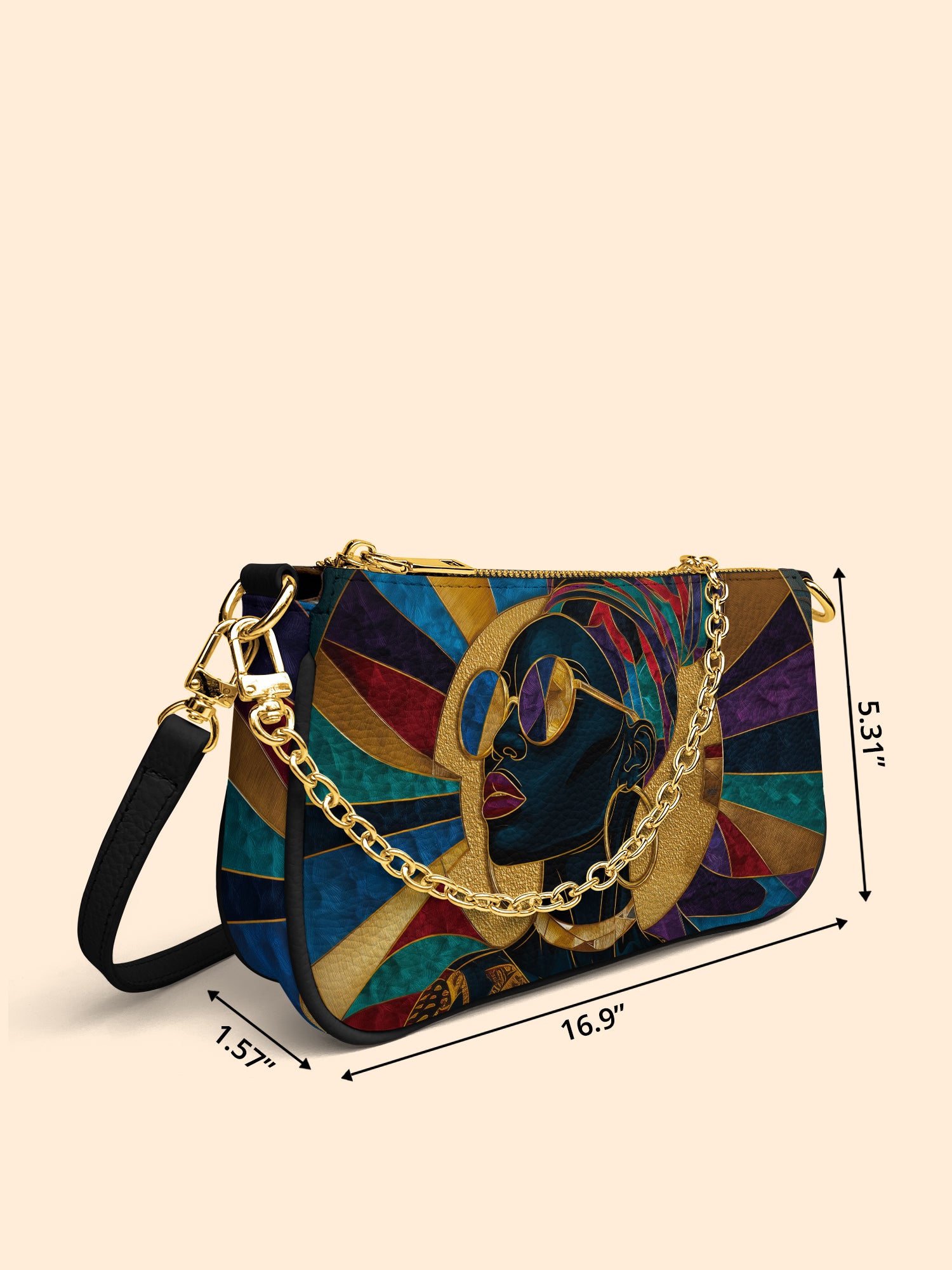 Crown of Light Classic Zip Pochette QR0XD420
