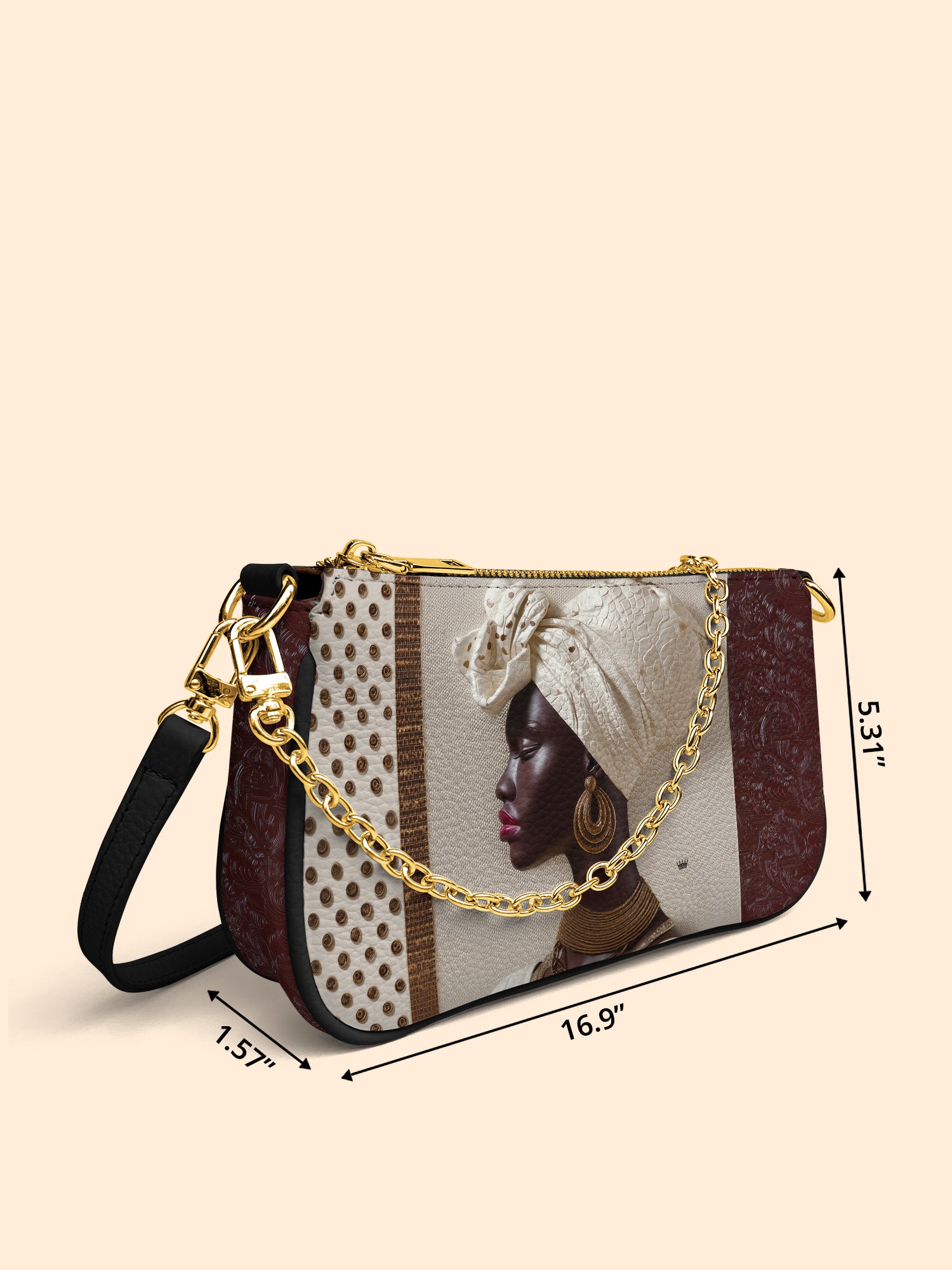 Ivory Luxe Classic Zip Pochette QR0XD582