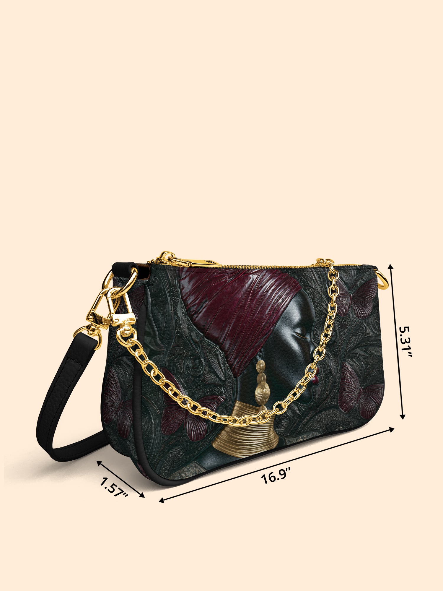 Divina Butterfly Classic Zip Pochette QR0XD498