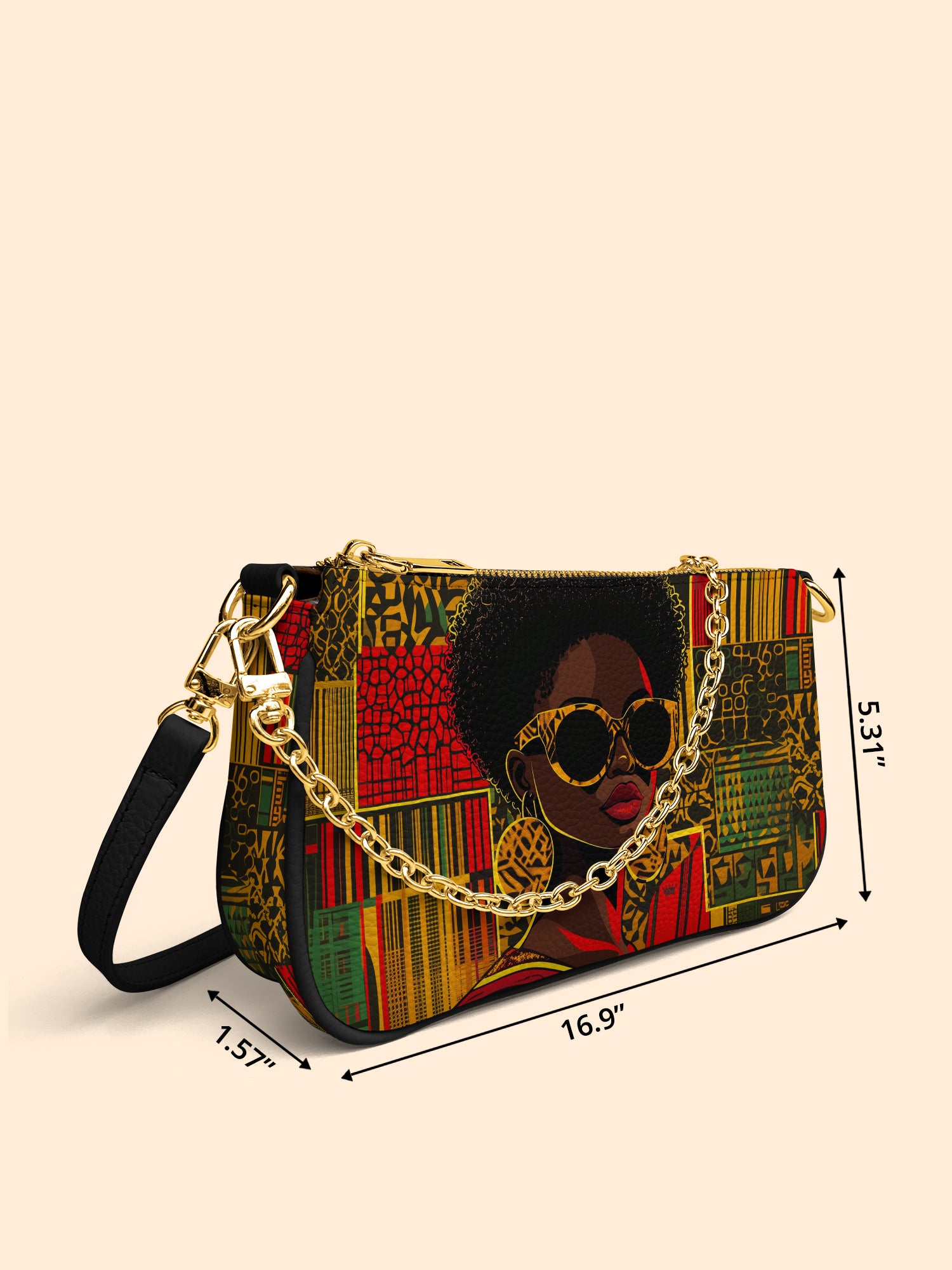 Crown Vibes Classic Zip Pochette QR0XD379