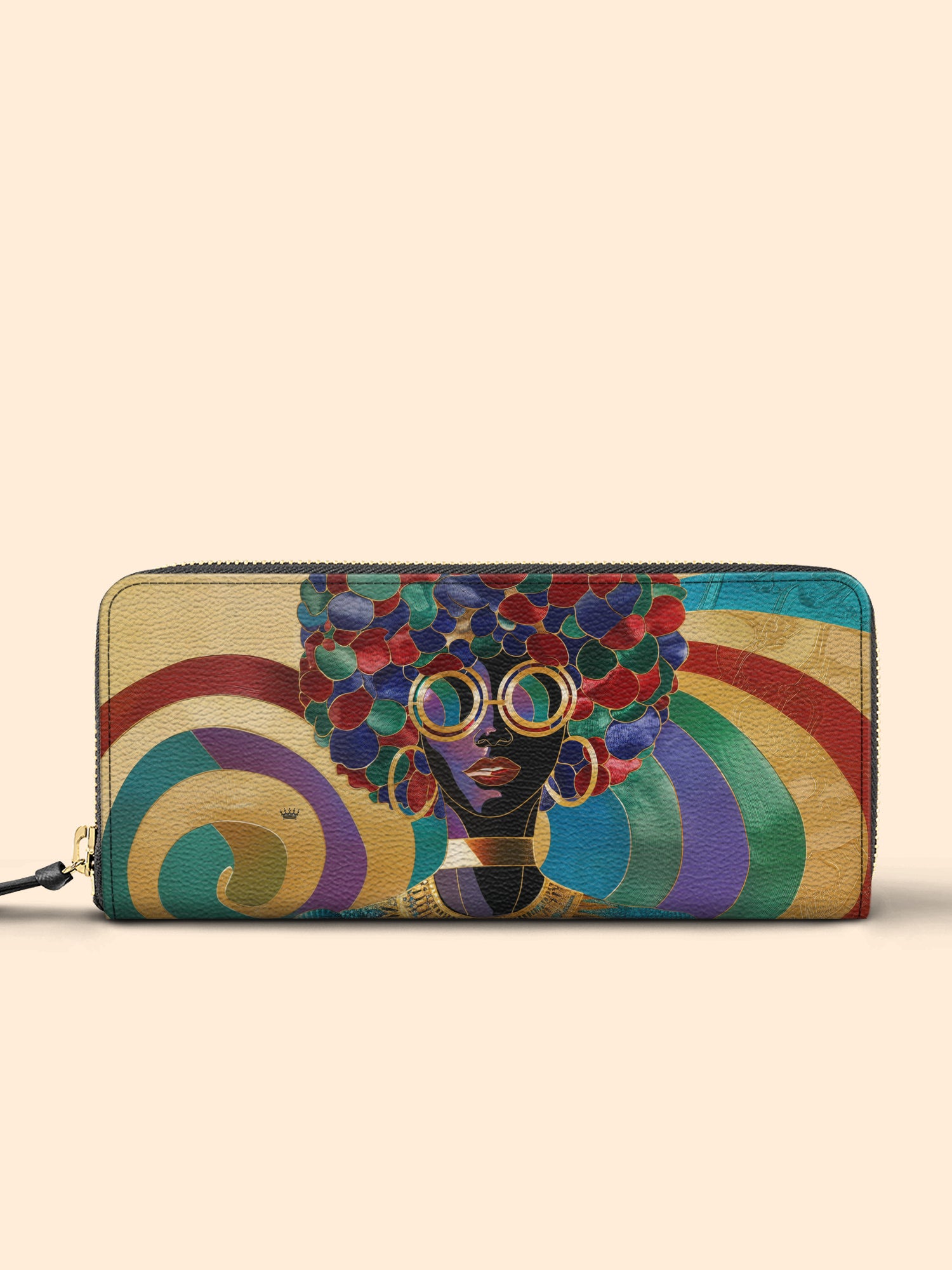 Afro Luxe Spiral Slimline Zippy Wallet QR0XD425