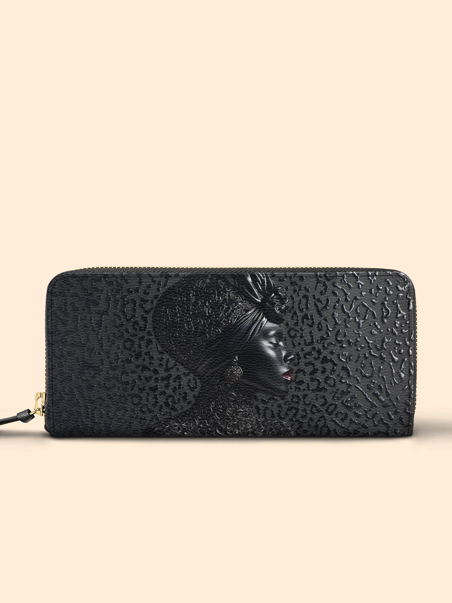 AfroGloss Leopard Slimline Zippy Wallet QR0XD487