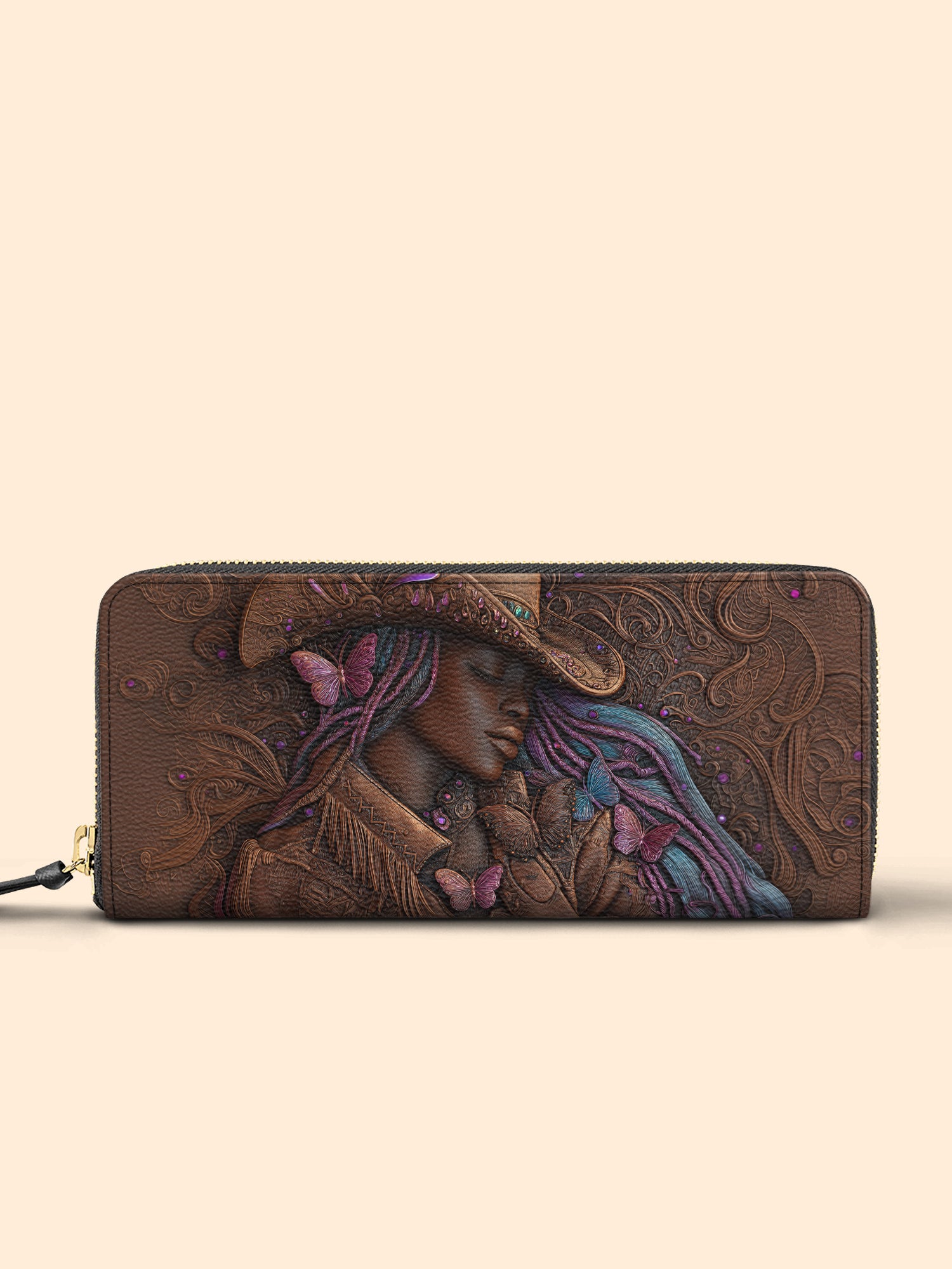 Purple Crown Slimline Zippy Wallet QR0TD226