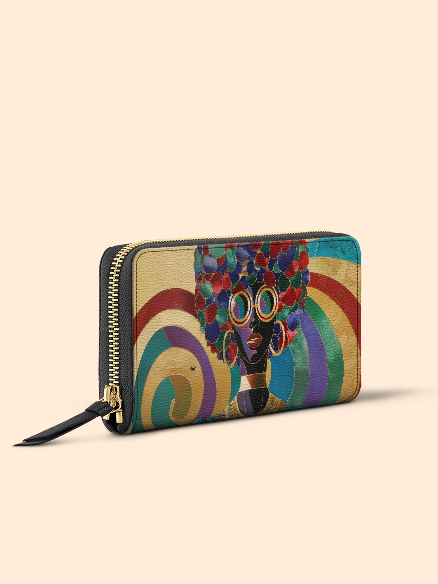 Afro Luxe Spiral Slimline Zippy Wallet QR0XD425