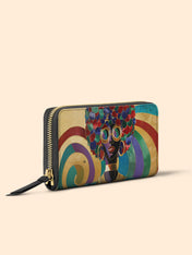 Afro Luxe Spiral Slimline Zippy Wallet QR0XD425
