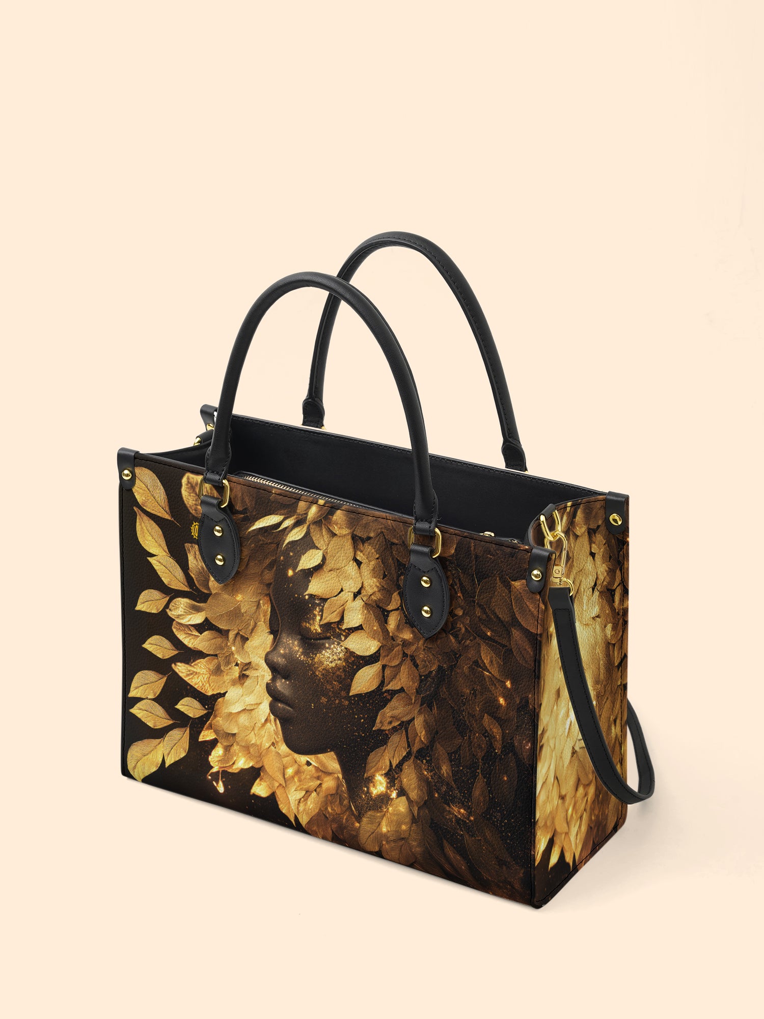 Leaves Woman Premium Leather Handbag QR0XD233