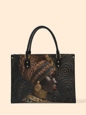 Ancestral Weave Premium Leather Handbag QR0XD453