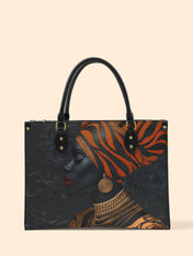 Adinkra Essence Premium Leather Handbag QR0XD456