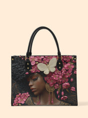 Blossom Queen Premium Leather Handbag QR0HH056