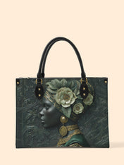 Emerald Cherokee Rose Premium Leather Handbag QR0XD333