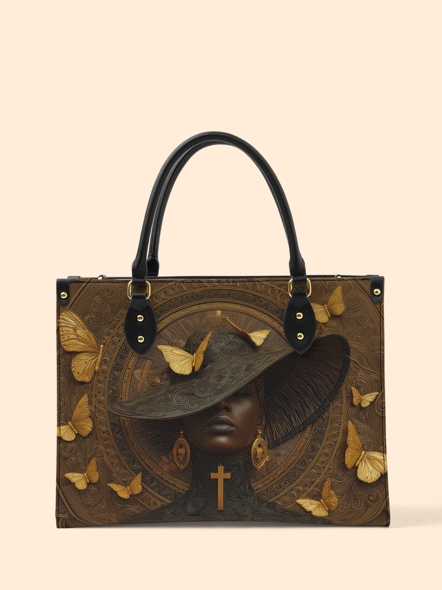 Ancestral Hymn Premium Leather Handbag QR0XD683