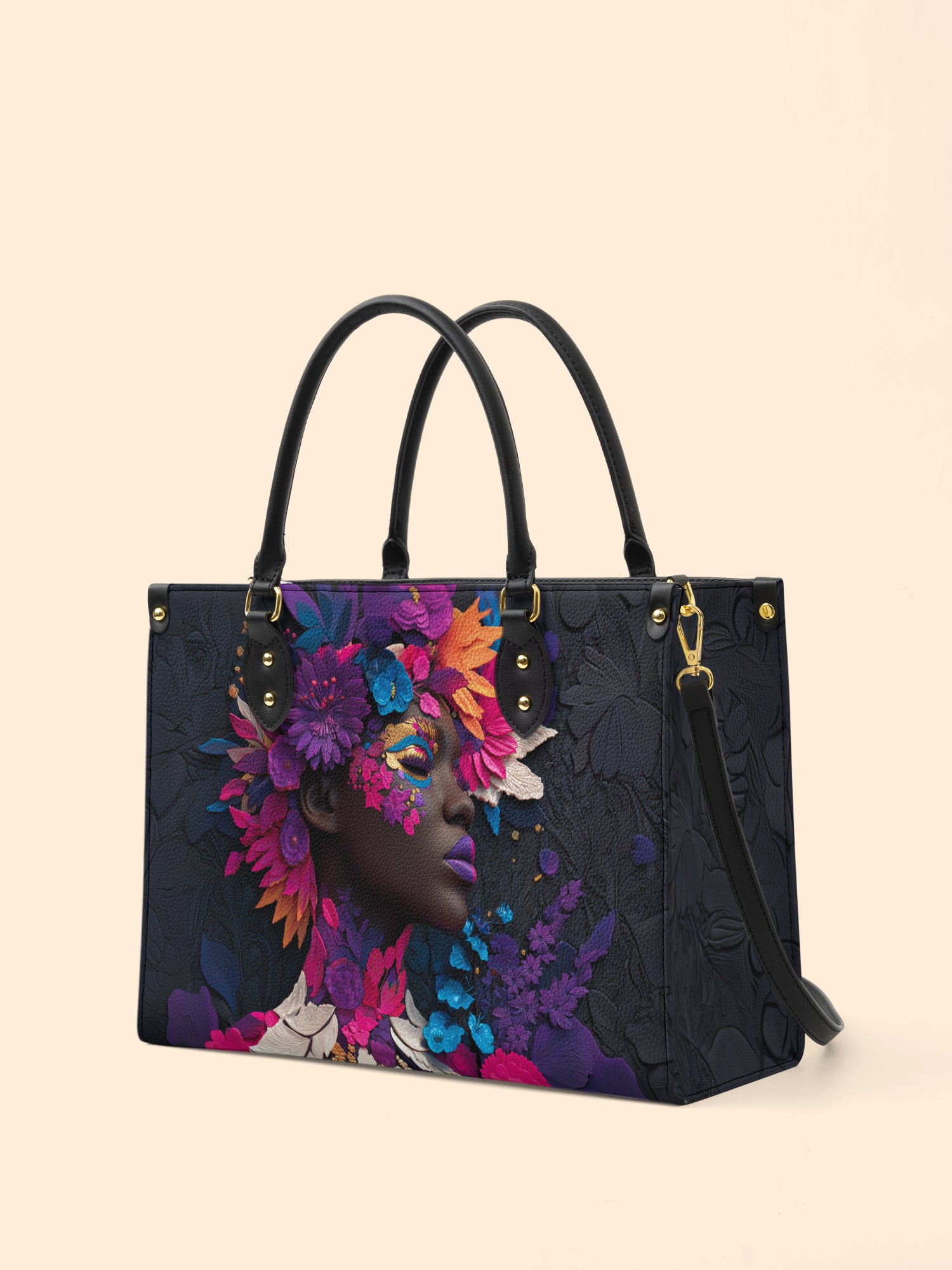 Amethyst Glow Premium Leather Handbag QR0TD223