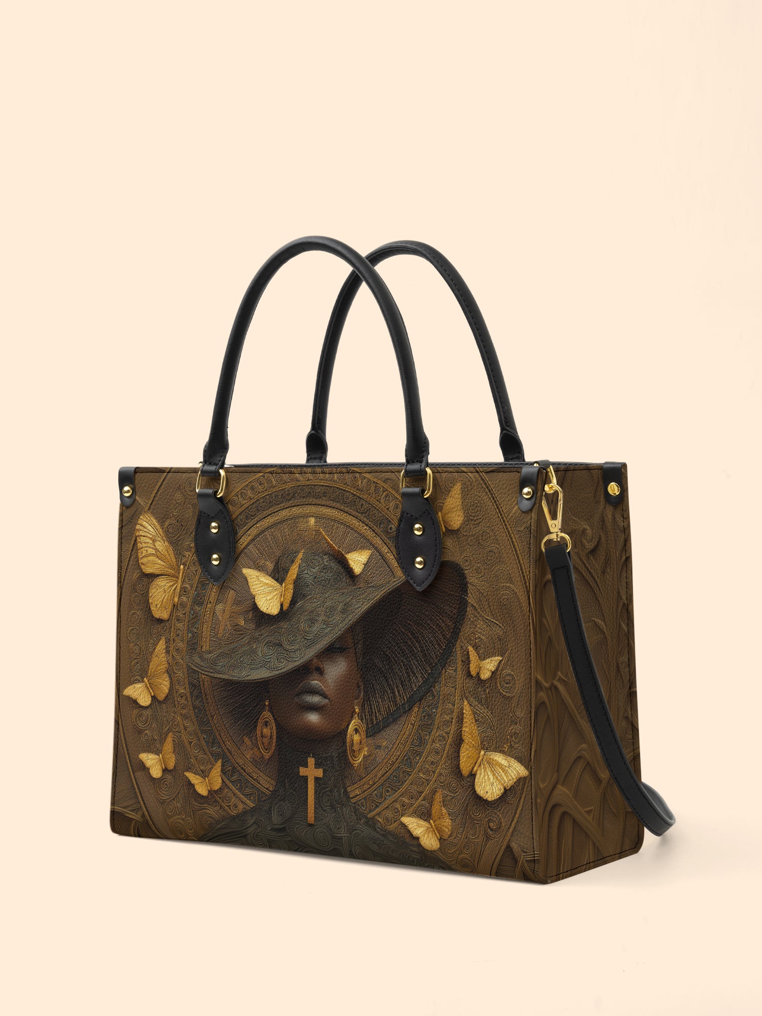 Ancestral Hymn Premium Leather Handbag QR0XD683