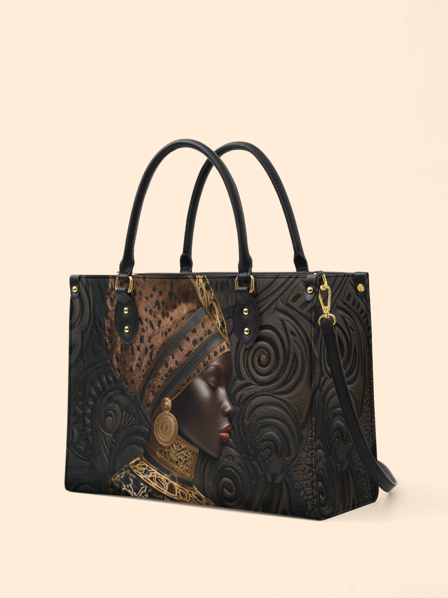Ancestral Weave Premium Leather Handbag QR0XD453