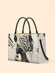 Symphony In Stripes Premium Leather Handbag QR0TV128
