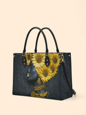 Sunflower Majesty Premium Leather Handbag QR0XD336