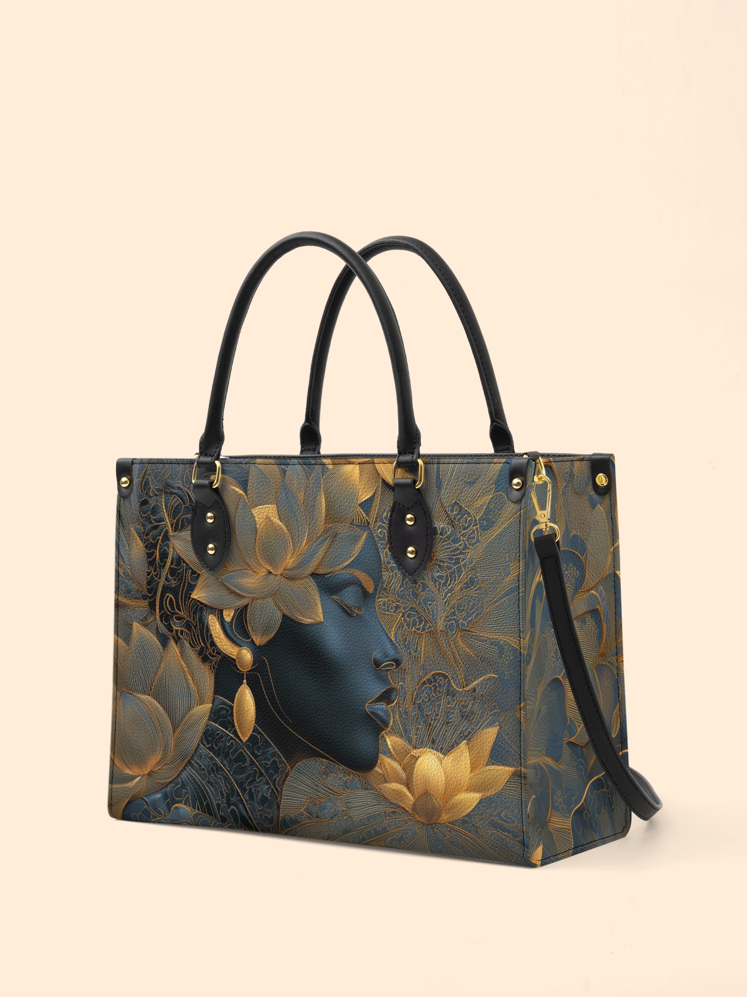 Lotus Grace Premium Leather Handbag QR0HH128