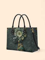 Emerald Cherokee Rose Premium Leather Handbag QR0XD333