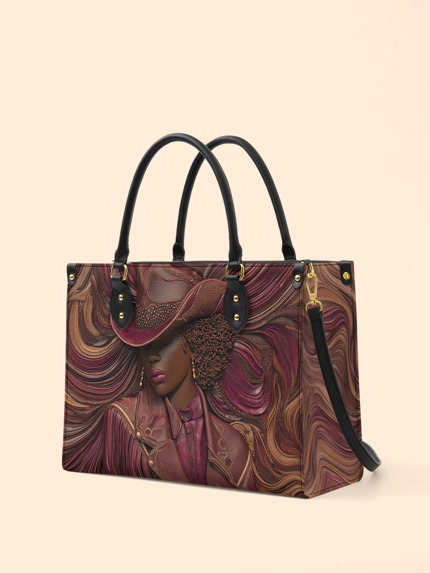 Radiant Melanin Premium Leather Handbag QR0TD229