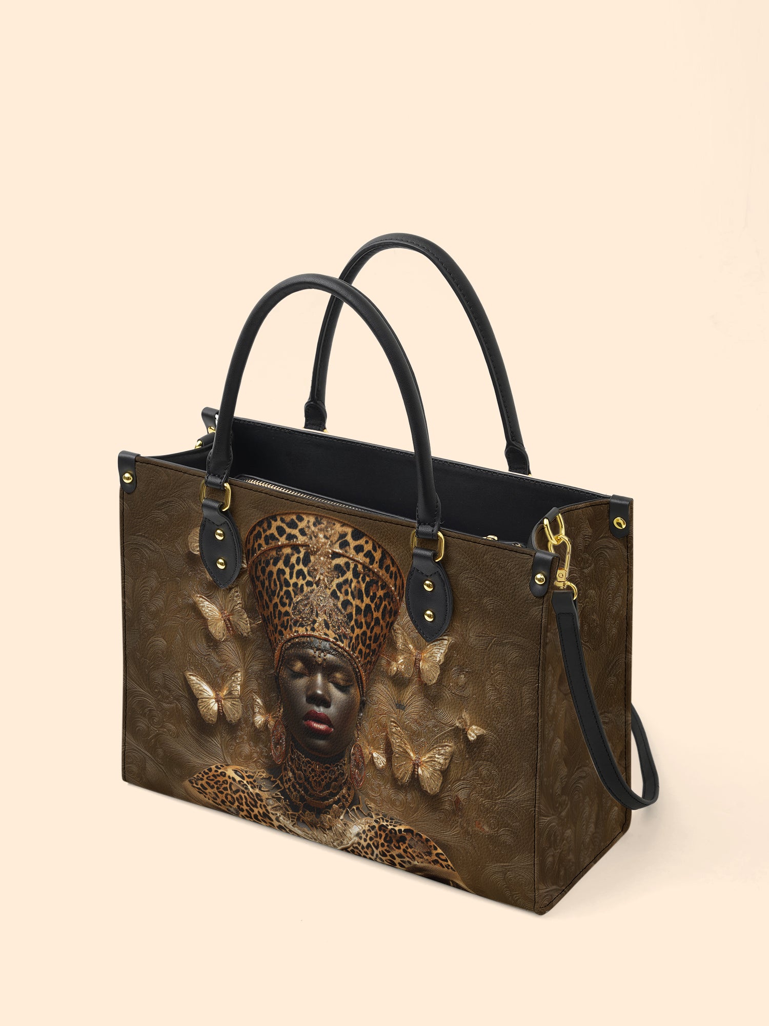 Angelic Affluence Premium Leather Handbag QR0XD641