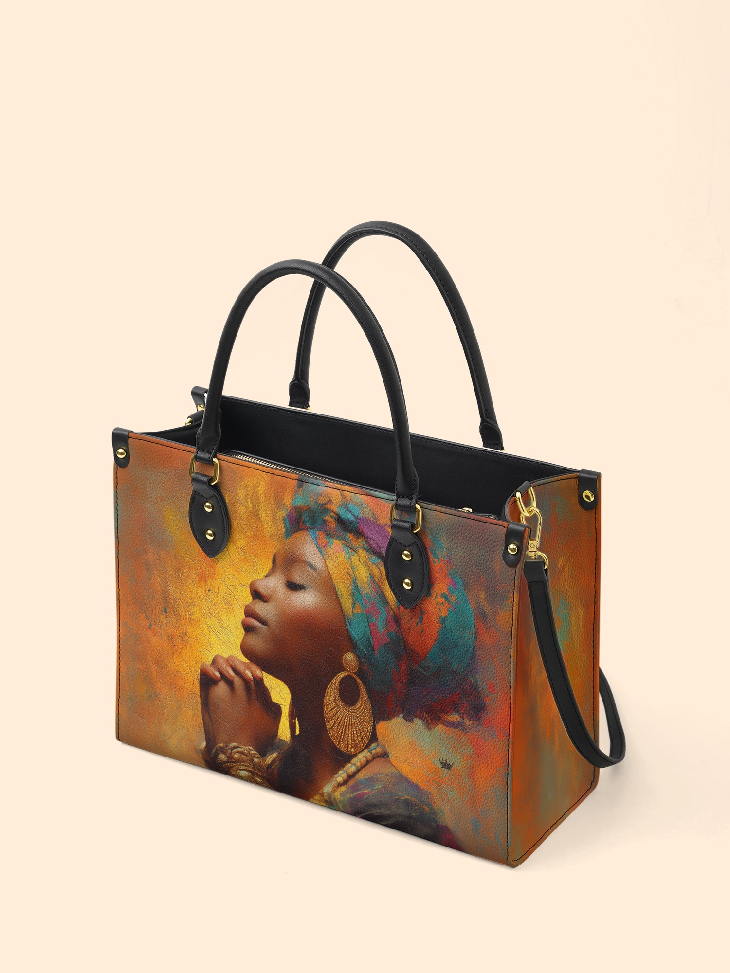 Ebon Grace Premium Leather Handbag QR0HH086