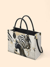 Symphony In Stripes Premium Leather Handbag QR0TV128