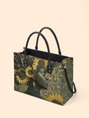 Sunflower Radiance Premium Leather Handbag QR0HH131