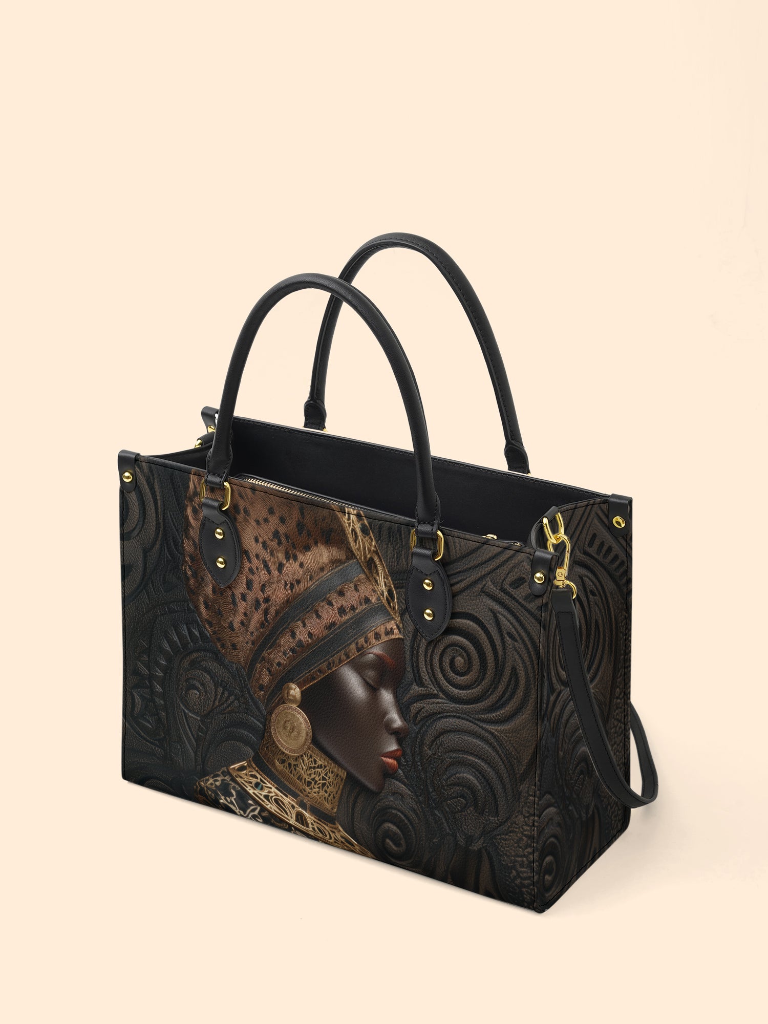 Ancestral Weave Premium Leather Handbag QR0XD453