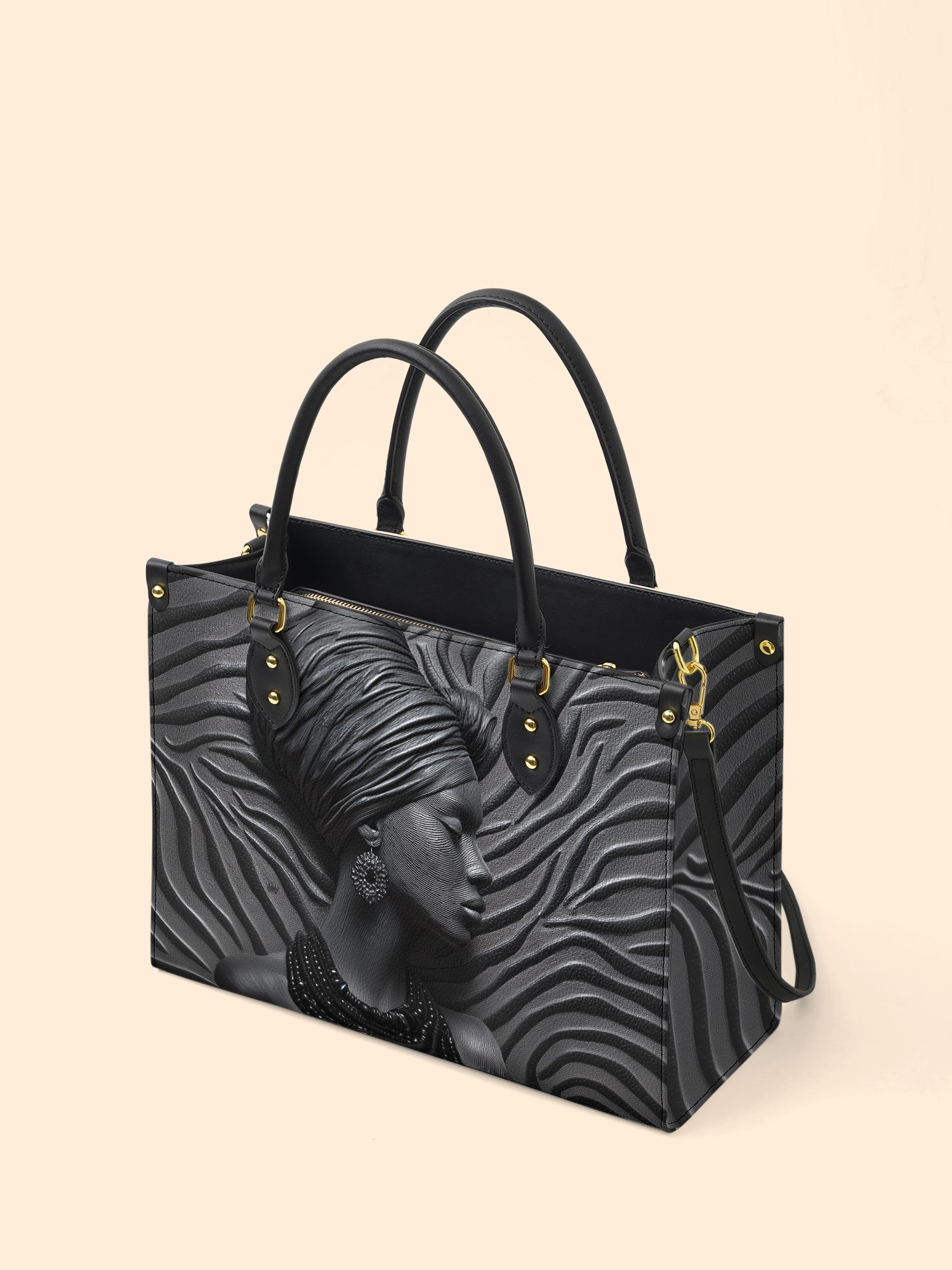 Midnight Crown Premium Leather Handbag QR0TV140