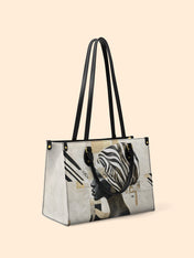 Symphony In Stripes Premium Leather Handbag QR0TV128