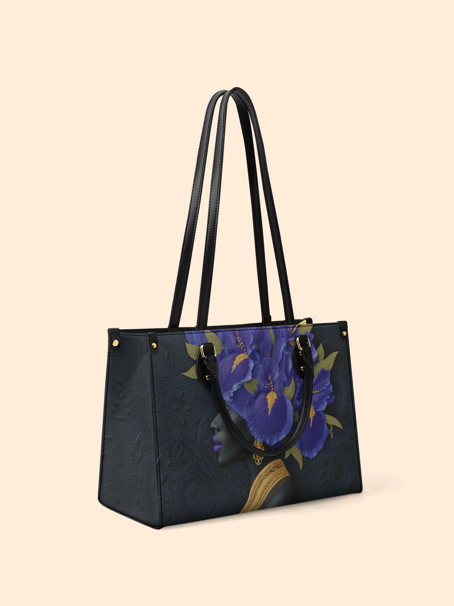 Iris Crown Premium Leather Handbag QR0XD337