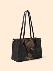 Ancestral Weave Premium Leather Handbag QR0XD453