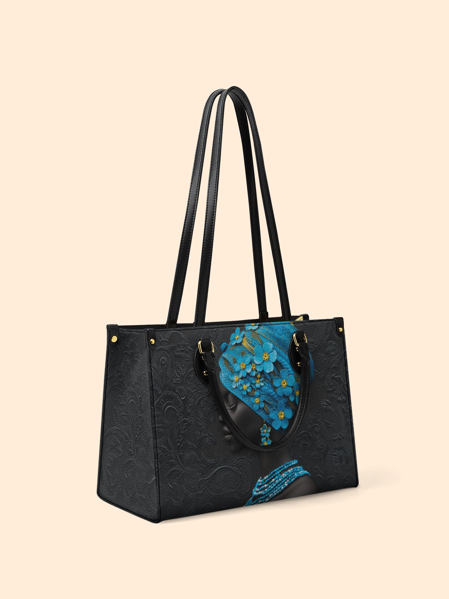 Myosotis Blossom Diva Premium Leather Handbag QR0XD335