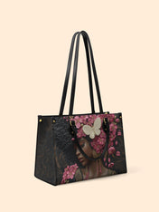 Blossom Queen Premium Leather Handbag QR0HH056