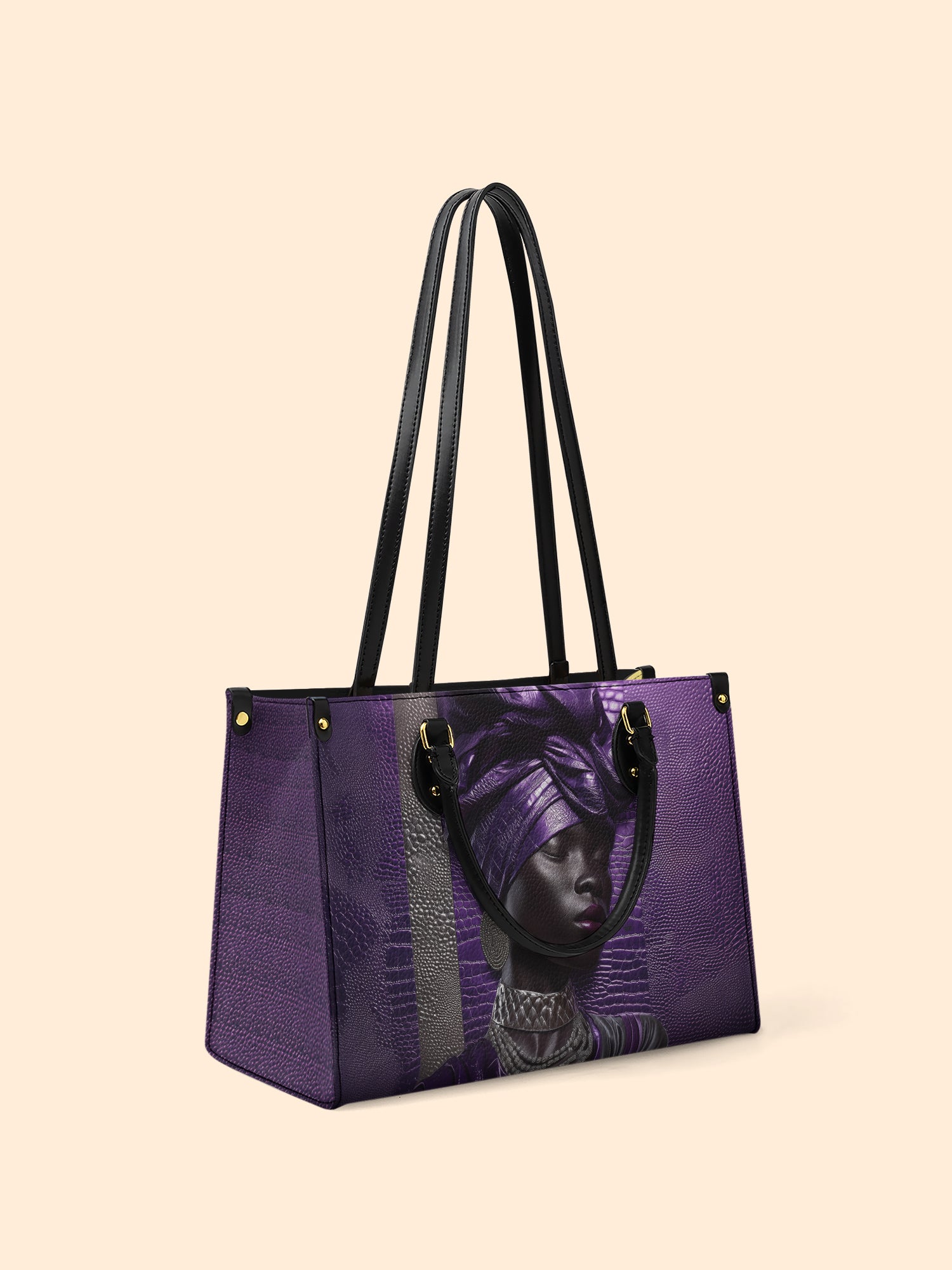 Aveline Noir Premium Leather Handbag QR0XD560