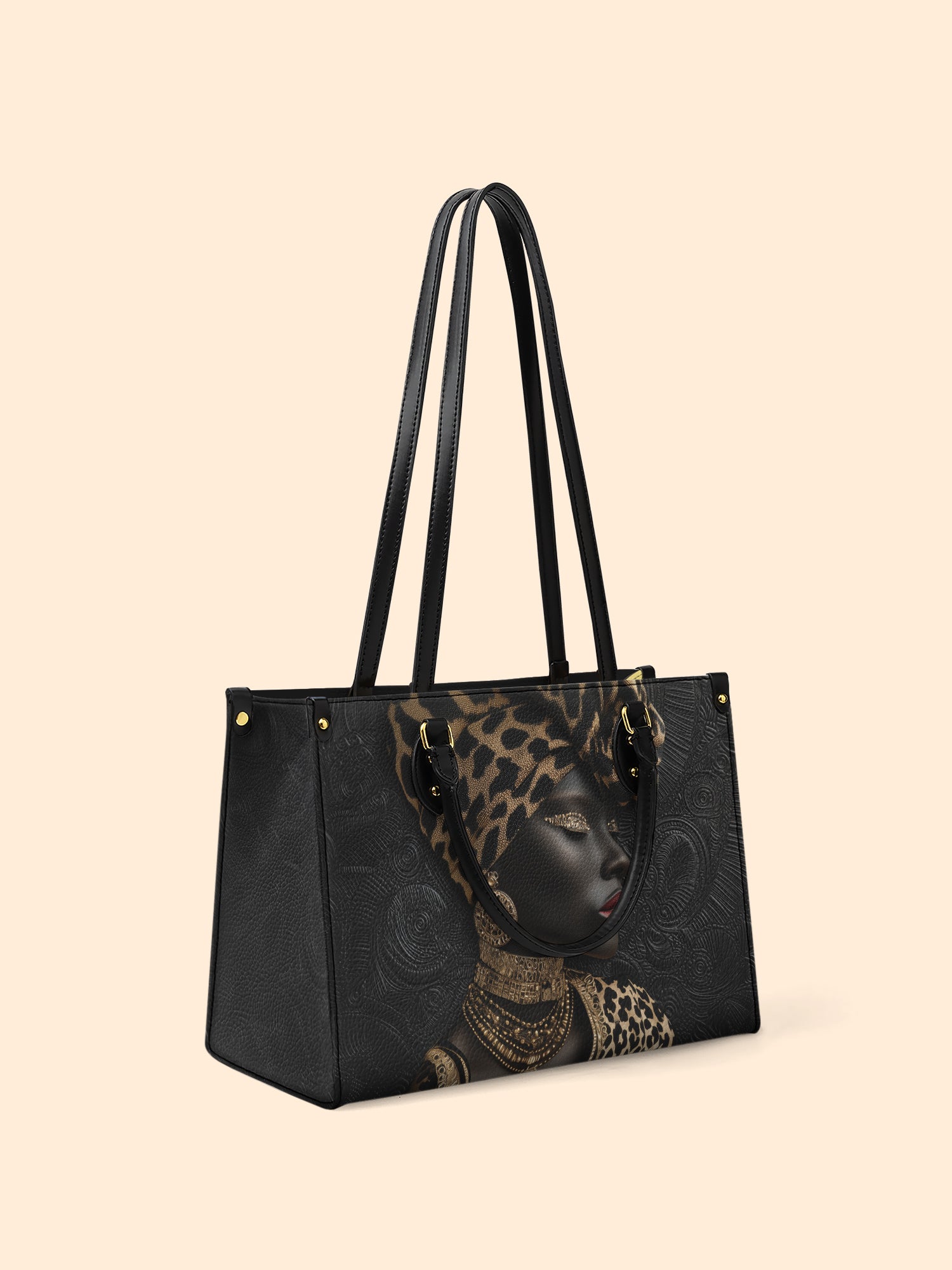 African Grace Premium Leather Handbag QR0XD454